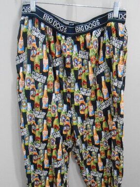 Men's Big Dogs It's Five O'Clock Somewhere Beer Bottle Lounging Pants Size-2X